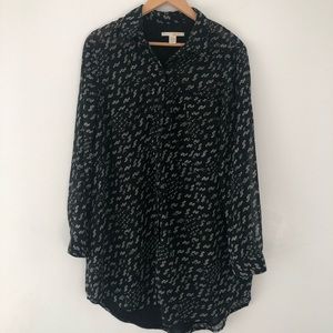 AMUSE SOCIETY - Black Long Shirt / Dress - Large